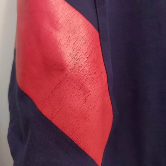 Hudson Outerwear PAID IN FULL 1988 MEDIUM Jersey Vinyl Logo Stripes Shirt - Picture 4 of 5